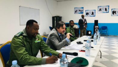 صورة تكوين حول القانون الدولي الإنساني لبعثة الدرك المتوجهة لبانغي