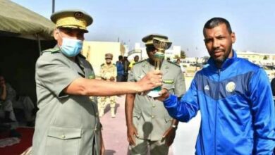 صورة فريق كتيبة الحرس الرئاسي يفوز بكأس بطولة الكرة الحديدية (صورة)