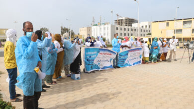 صورة وقفات احتجاجية متزامنة أمام قصر الرئاسة بنواكشوط