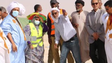 صورة رئيسة جهة نواكشوط تطلع على مستوى تقدم الأشغال في مشروع الزراعة الحضرية