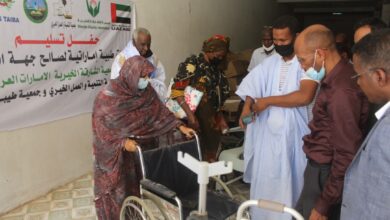 صورة معدات طبية” هدية من جمعيتين خيريتين لجهة نواكشوط