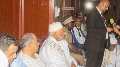صورة الأمين العام لوزارة الشؤون الإسلامية يشرف على افتتاح الزاوية التجانية الكبرى بمقاطعة الميناء  في نواكشوط