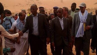 صورة وزير الزراعة في زيارة لقرية أعوينات أرجي بتكانت