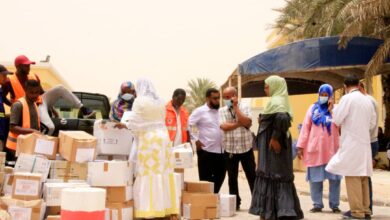 صورة مستلزمات طبية ومكملات غذائية هدية من جهة نواكشوط لبعض المزاكز الصحية