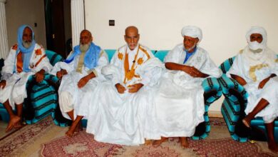 صورة وجهاء وأطر وأعيان شباب مقطع لحجار في ضيافة ولد عبد الدائم (تغطية)