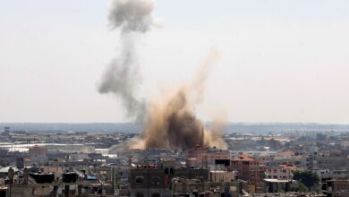 صورة قصف إسرائيلي يستهدف مواقع للمقاومة في قطاع غزة المصدر: وكالات