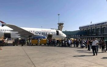 صورة تعليق الرحلات عبر مطار دمشق بعد العدوان الإسرائيلي المصدر: وكالات+
