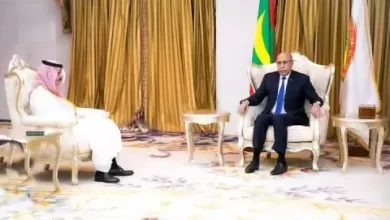 صورة الرئيس غزواني يبحث مع وزير الخارجية السعودي “تعزيز التعاون