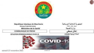 صورة تسجيل 102 إصابة جديدة بفيروس “كورونا” في موريتانيا