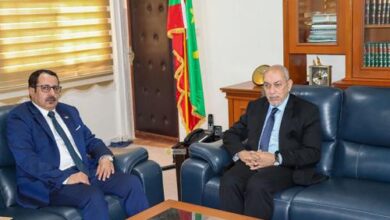 صورة وزير العدل يستقبل السفير اليمني