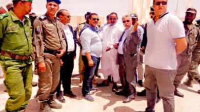 صورة وزير التجهيز والنقل يتفقد الطريق الرابط بين نواكشوط و نواذيبو