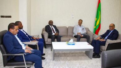 صورة وزير المالية يستقبل الرئيس التنفيذي لمجموعة سوداتل للإتصالات