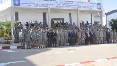صورة تخرج الدفعة الخامسة عشر من الكلية الوطنية للقيادة والأركان