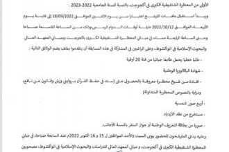 صورة الشؤون الإسلامية تعلن عن تنظيم مسابقة دخول السنة الأولى من المحظرة الشنقيطية الكبرى (بلاغ)