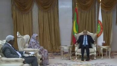 صورة رئيس الجمهورية يستقبل رئيسة منظمة المدن والحكومات المحلية المتحدة بإفريقيا