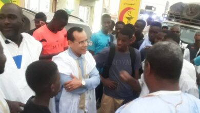 صورة ول الطالب ألمين يزور فريق شباب كيفة لكرة القدم بنواكشوط (تفاصيل)