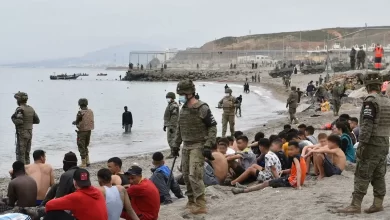 صورة اعتراض مئات المهاجرين غير الشرعيين قبالة المغرب