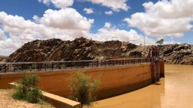 صورة امبود: ارتفاع منسوب مياه سد فم لگليته بفارق 9 سم عن الحد الأعلى