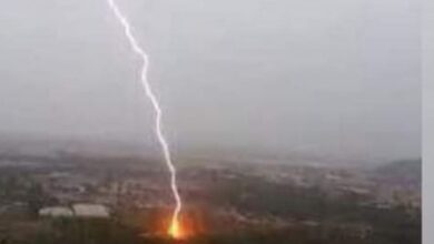 صورة 🔴 عاجل : أنباء عن سقوط صاعقة رعدية قبل قليل