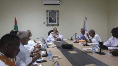 صورة بيـــــــــــــــان”رئيس حزب الإنصاف السيد محمد ماء العينين ولد أييه