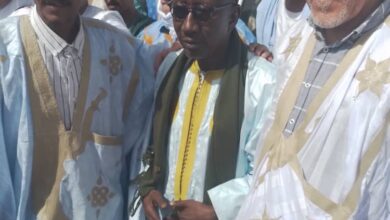 صورة وصول الناطق الرسمي باسم الطريقة القادرية بالسينغال إلى لحويطات