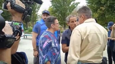 صورة بعثة الوكالة الدولية للطاقة الذرية تصل إلى محطة زاباروجيه النووية