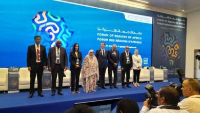 صورة رئيسة جهة نواكشوط تفتتح أعمال المنتدى الأول لجهات إفريقيا.