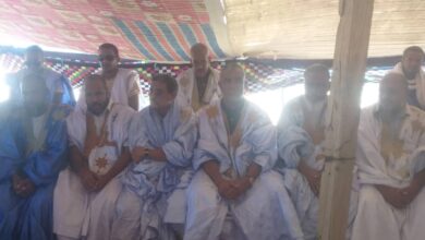 صورة أهالي المظلوم ينظمون استقبالا حاشدا للإداري والحاكم سيدنا ولد حمادي