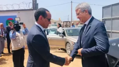 صورة وزير الصيد المغربي يزور منصة التبريد بالشركة الوطنية لتوزيع الأسماك