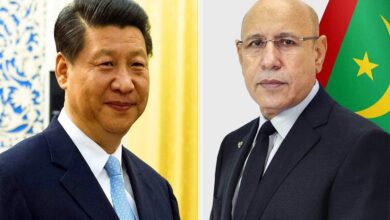 صورة رئيس الجمهورية يؤكد دعم موريتانيا لمبدإ الصين الواحدة