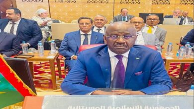 صورة وزير الخارجية يؤكد على موقف موريتانيا الثابت من القضية الفلسطينية
