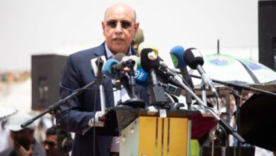 صورة غزواني يهنئ الرئيس الصيني بإعادة انتخابه أمينا عاما للحزب الشيوعي