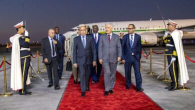 صورة رئيس الجمهورية يصل إلى مدينة جربة التونسية