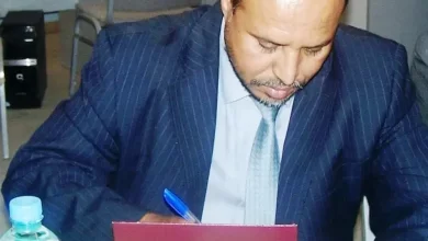 صورة الإعلان في المغرب عن وفاة الصحفي محمد المختار آبكه