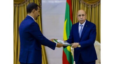 صورة عاجل: الرئيس غزواني يلتقي برئيس الهابا الحسين ولد مدو