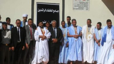 صورة تدشين جامع الخلفاء الراشدين بحي تنويش بمقاطعة توجنين (صور)