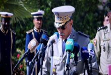 صورة الفريق مسقارو ولد سيدي يلقي خطابا هاما بمناسبة عيد الشرطة (صورة)