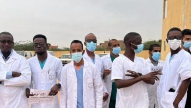 صورة عمال مستشفى كيهيدي يتظاهرون مجددا للمطالبة بتسوية وضعية متأخراتهم