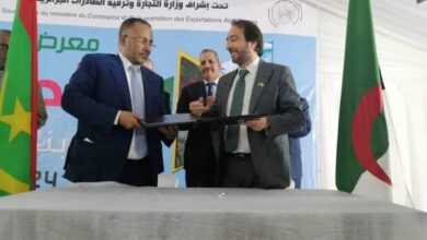 صورة اتفاقية تعاون بين مجلس التجديد الجزائري وأرباب العمل الموريتانيين