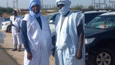 صورة كرمسين: إبراهيم ولد بيجل ينظم استقبالا حاشدا لبعثة حزب الإنصاف