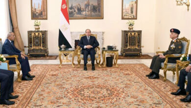 صورة وزير الدفاع يسلم للسيسي رسالة خطية من غزواني