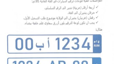 صورة مديرية النقل تمنح ملاك السيارات مهلة أسبوع للإلتزام بالمواصفات الفنية للوحات الترقيم