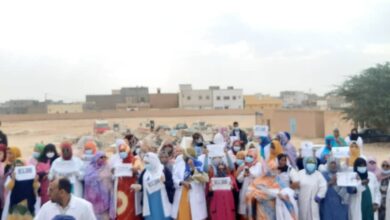 صورة عمال مستشفى نواذيبو:لم نجد سوى المماطلات ومتمسكون بالنضال