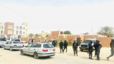 صورة هدوء في محيط مفوضية الشرطة التي توفي فيها ولد الشين