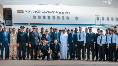 صورة لطائرة الرئاسية الجديدة «شنقيط» تصل مطار نواكشوط