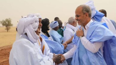 صورة .ساكنة لعصابة تنظم استقبالات شعبية كبيرة لرئيس حزب الإنصاف على مشارف مدينة كيفة (تفاصيل