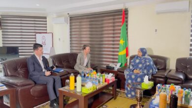 صورة رئيسة جهة نواكشوط تستقبل السفيرة الألمانية بموريتانيا