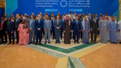 صورة معالي وزير الثقافة والشباب والرياضة والعلاقات مع البرلمان يشارك في المؤتمر الوزاري العالمي للأخلاق الرياضية بالرياض
