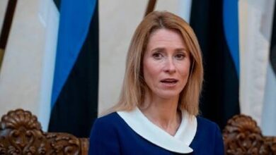صورة رئيسة وزراء إستونيا تشكو من صعوبة الحفاظ على وحدة الغرب حول أوكرانيا