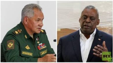 صورة شويغو يبحث مع أوستن سقوط المسيّرة الأمريكية في البحر الأسود